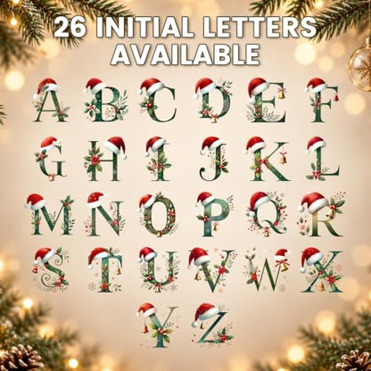 Letter Name Ornaments for Christmas Tree, Personalized Christmas