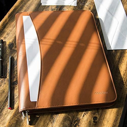 Cossini Premium Business Portfolio with Zipper – Padfolio - Superior