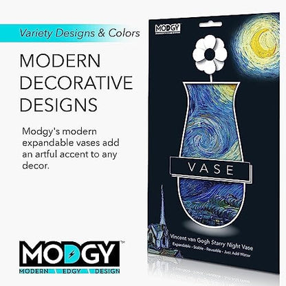 MODGY Collapsible and Expandable Plastic Flower Vase, Unbreakable