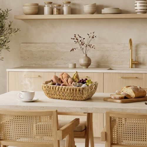 StorageWorks Wicker Baskets for Shelves, Hyacinth Storage Baskets