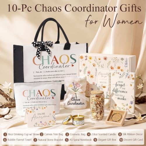 Thank You Gifts for Women Coworkers, Chaos Coordinator Gifts Boss Day