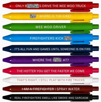 10PC Firefighter Appreciation Gifts Pen Set Ballpoint Writing Pens