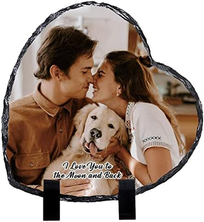 ALBK Personalized Picture Frame with Photo & Text, Custom Photo Gift