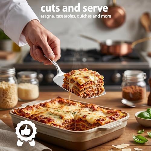 Lasagna Server, 11.5-Inch Stainless Steel Pie and Cake Server Cutter