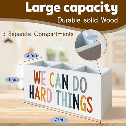 We Can Do Hard Things Pen Holder Pencil Organizer for Classroom