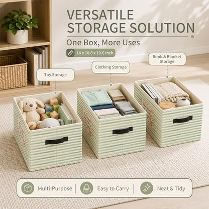 Play Room Storage Bins with Handles, Playroom Decor Essentials, This