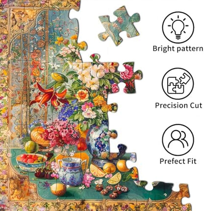 Jigsaw Puzzles for Adults 1024 Pieces, Interlock Perfectly Letter on