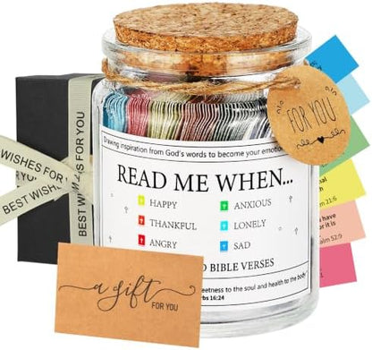 Bible Verse Jar,Read Me When Bible Verses Jar,Christian Gifts for