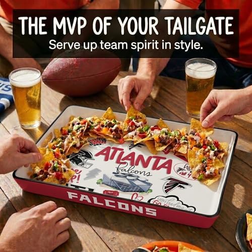 NFL Atlanta Falcons Loco Fan Large Serving Tray w/Handles