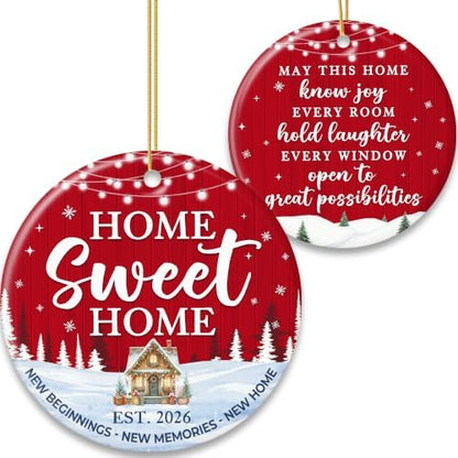 ZAGKOO New Home Ornament 2026, First House Ornaments - New Home Gift