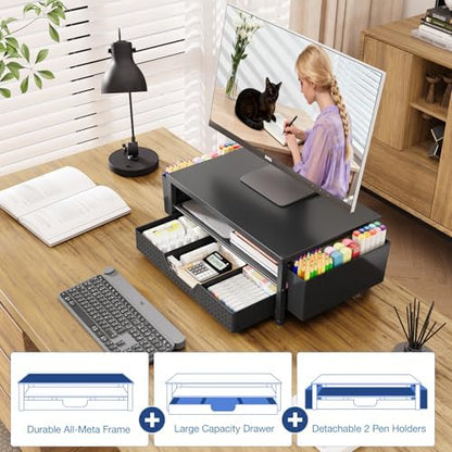 OPNICE Desk Organizers and Accessories, Computer Monitor Stand Riser