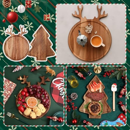 Umigy Christmas Charcuterie Board Wood Cutting Board