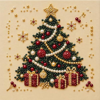 CALLUMR DIY Christmas Pearl Diamond Painting Art Kit with Frame