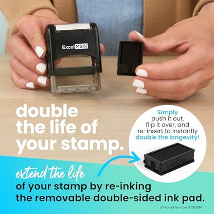 ExcelMark Self-Inking Novelty Message Stamp - Really?! - Red Ink