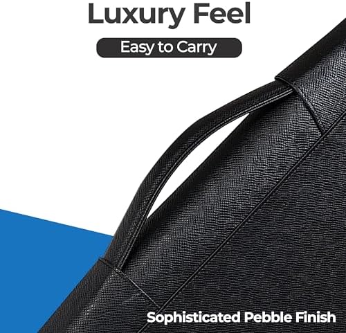 Case-it Zipper Padfolio | Letter Size | 3-Ring Binder | PAD-40 Black