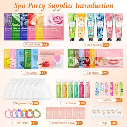 60PCS Bulk Gifts for Women, Spa Party Supplies with Face Masks