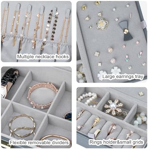 Travel Jewelry Case Large Jewelry Box Jewelry Travel Organizer Jewelry