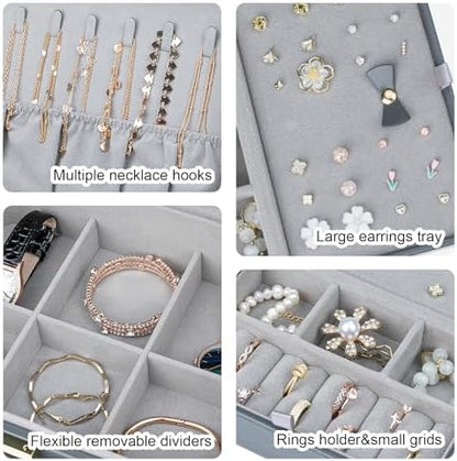 Travel Jewelry Case Large Jewelry Box Jewelry Travel Organizer Jewelry
