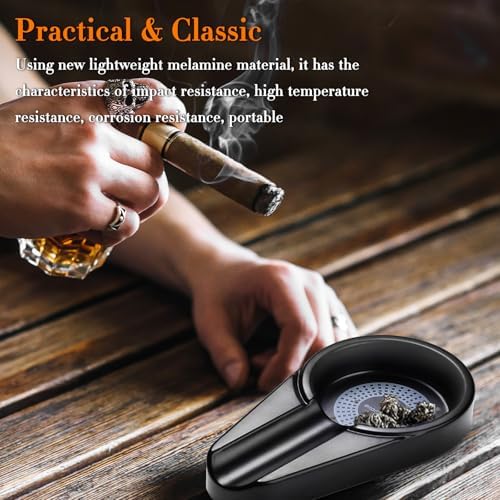 Portable Cigar Ashtray Cigarette Ash Tray for Indoor and Outdoor