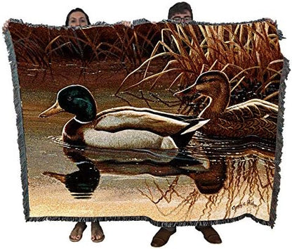 Pure Country Weavers Quiet Couple Blanket by Cynthie Fisher - Ducks