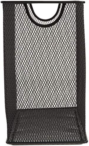 U Brands Desktop Hanging File Organizer, Metal, Black, Letter Size