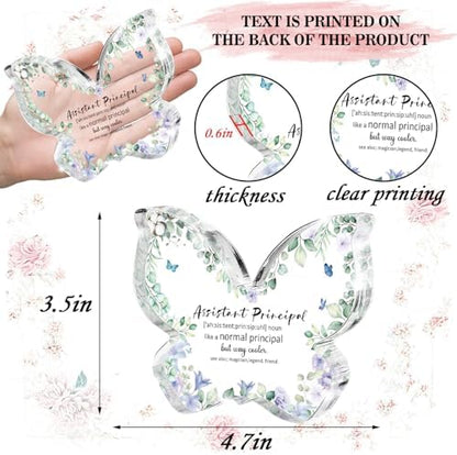 Assistant Principal Appreciation Gift, Thank You Butterfly Acrylic