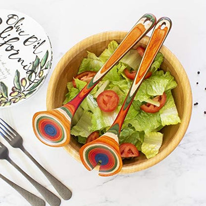 Totally Bamboo Baltique Marrakesh Collection Wooden Salad Serving