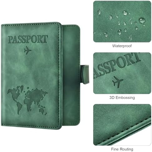 Eoehro Passport Holder for Travel Essentials, Passport Wallet Cover