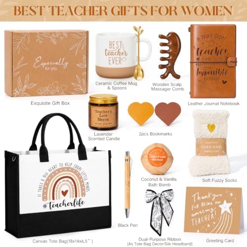 Teacher Appreciation Gifts, Funny Thank You Basket Box Back to School