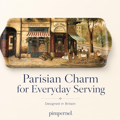 Pimpernel Parisian Scenes Melamine Rectangular Tray – (15.25" x 6.5")