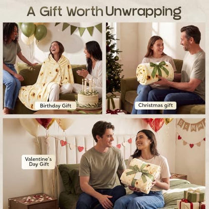 Utopia Bedding Burrito Tortilla Blanket, Funny Food Throw Blanket