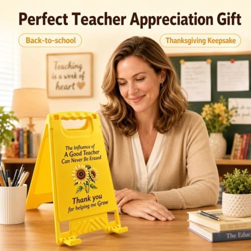 Funny Desk Decor Desk Accessories with Mirror - Thank you for helping