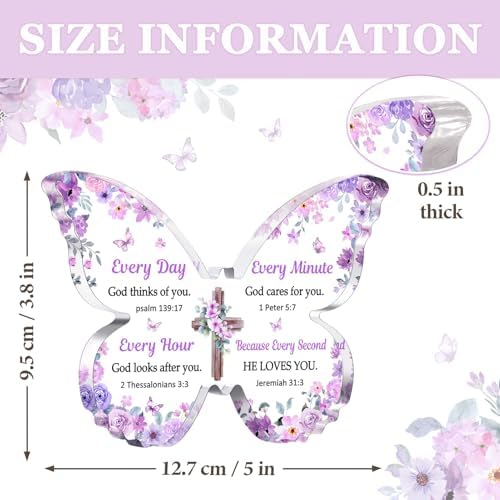 Christian Gifts for Women Faith, Butterfly Acrylic Plaque Decoration