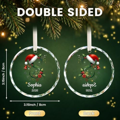 Letter Name Ornaments for Christmas Tree, Personalized Christmas