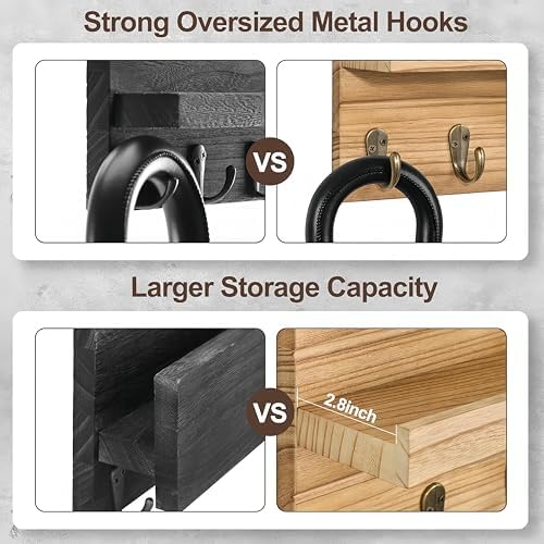 Wall Mount Mail Organizer – Key Holder with Shelf, Letter Holder &