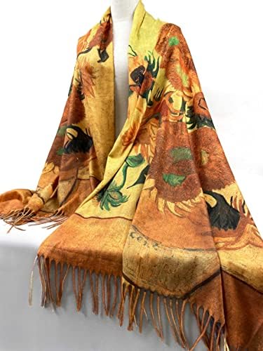 Van Gogh Scarves Art Scarf for Women Best Gift Reversible Soft Shawl