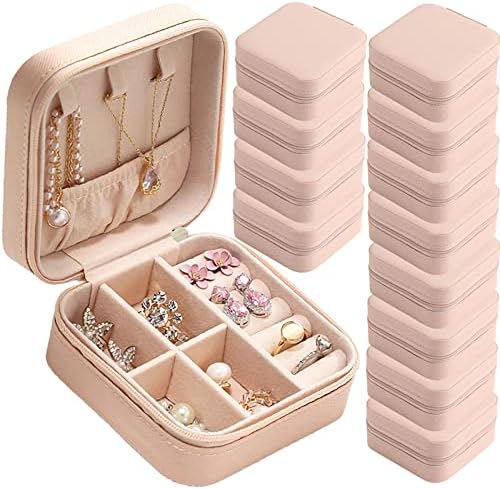 Travel Jewelry Case Bridesmaid Gifts Box,12 Pack Small Jewelry Box