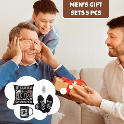 Patelai 5 Pcs Christmas Dad Gifts Set If Dad Can't Fix It Father Xmas