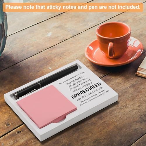 Appreciated Note Pad Holder for Desk, Inspirational Gift for Teachers