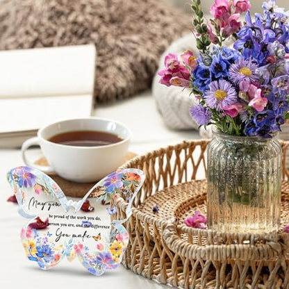 Butterfly Gifts for Women Coworker Teacher Thank You Gift for Teachers