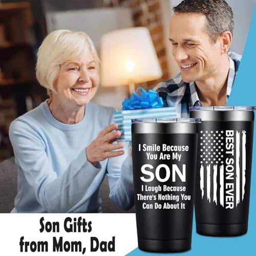 Grifarny Gifts for Son - Son Gifts from Mom, Dad - Son Tumbler Cup