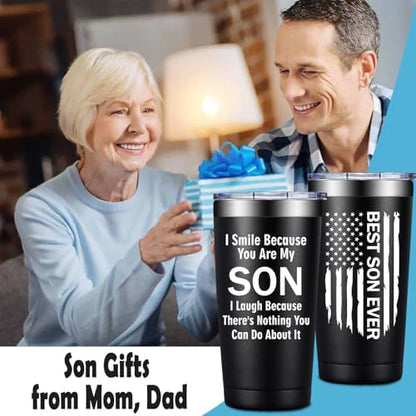 Grifarny Gifts for Son - Son Gifts from Mom, Dad - Son Tumbler Cup