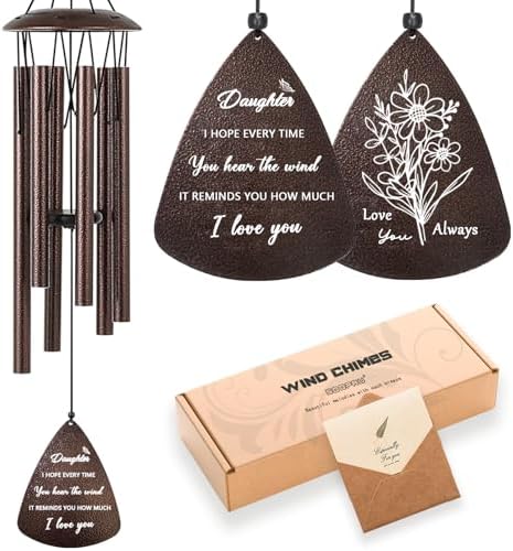 Daughter Gifts from Mom Dad, Daughter Birthday Gifts, 32" Bronze Wind