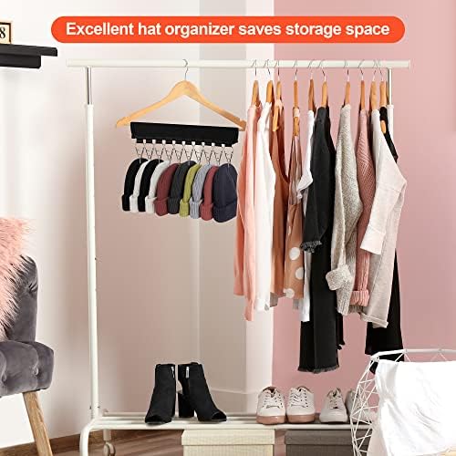 Hat Hangers for Closet, 2 Pack Hat Organizer for Baseball Caps, Men