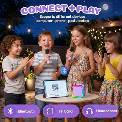 IROO Mini Karaoke Machine for Kids, Birthday Gifts Toys for Girls Ages
