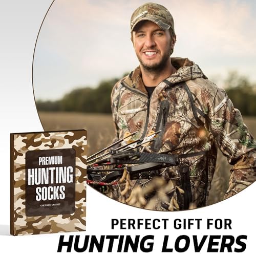 Hunting Accessories for Men, Dad - Funny Deer & Duck Hunting Socks