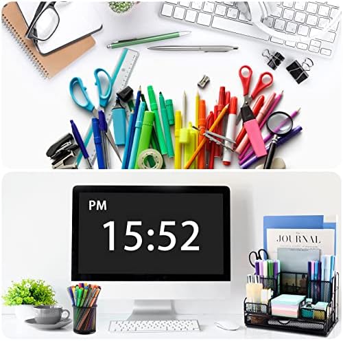 Desk Organizers Caddy and Accessories with 7 Compartments + Pen Holder