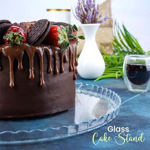 Extra Large Glass Cake Platter, Multifunctional Cake Stand, Cake