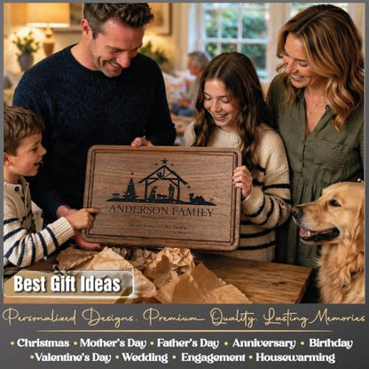 Christian House Warming Gifts New Home, Custom Christmas Cutting Board