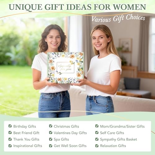 Mother's Day Gift Baskets for Women, 11 PCS Unique Birthday Gifts for